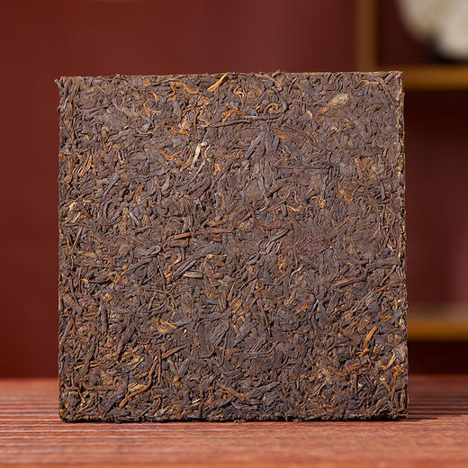 吉顺号茶叶 2019年老料普洱熟茶砖勐海小金砖50克/片 商品图2