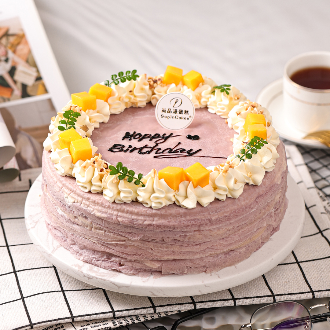 芋泥千层蛋糕，口感丰富又不粘腻，千层界的新宠【惠州】