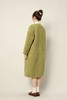 Le Malene 苔藓绿圆领毛绒羊毛大衣外套 17409 商品缩略图5