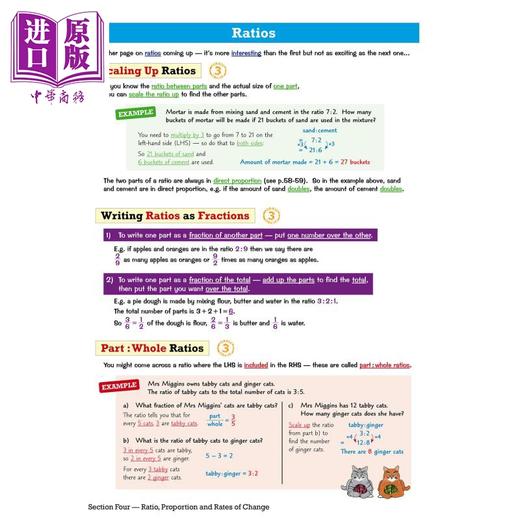 【中商原版】2021GCSE Maths AQA修订指南Foundation inc在线版视频和测验New 2021GCSE Maths AQA Revision Guide Foundation 商品图4