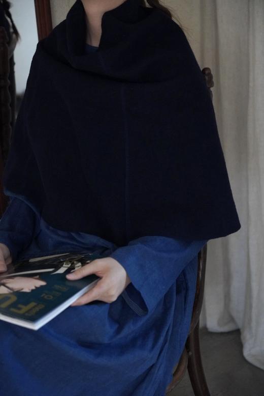 veritecoeur 轻便温暖羊毛混纺斗篷披肩 商品图4