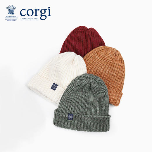 CORGI羊绒罗纹帽 商品图1