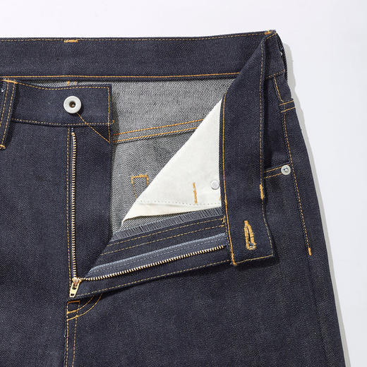 KUON 13.5oz Selvedge Denim Trousers 原色赤耳宽松直筒牛仔长裤 商品图2