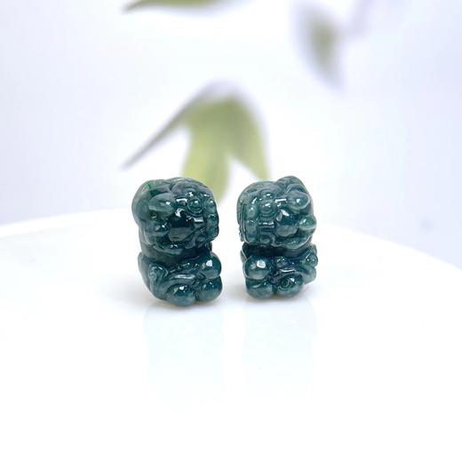 翡翠吊坠-蓝水小貔貅24*15#4D1 商品图0