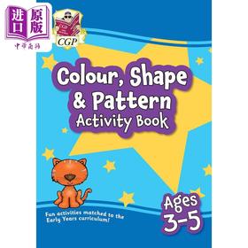 【中商原版】英国原版CGP教辅 New Colour Shape & Pattern Maths Activity Book 3-5岁颜色形状样式数学家庭学习活动手册