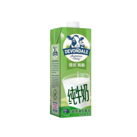 德运脱脂牛奶1000ml