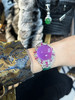 GAONAS 925银合成锆石戒指 高纳仕 轻奢时尚紫色素面腕带10211SPR 商品缩略图5