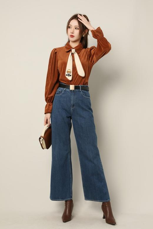 Le Malene 设计感灯芯绒复古衬衫 17501 商品图3