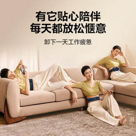 SKG腰部按摩仪腰部按摩器腰椎按摩仪按摩腰带便携腰部按摩热敷护腰仪母亲生日礼品实用高端感恩节礼物 【腰部K3-2代】藏蓝色