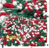 【圣诞饰品】圣诞饰品毛球300个/包/红白绿三色混搭 商品缩略图0