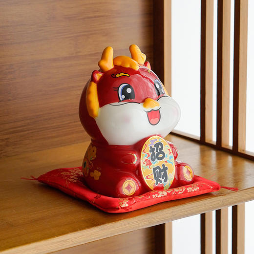 【创意国潮风❗️吉祥摆件】财运兴隆 存钱罐 马年陶瓷储钱罐 摆件存钱罐 收银台 店铺开业家居礼品新年礼盒年货礼盒 商品图1