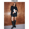 VIMAGE纬漫纪冬季新款通勤修身显瘦洋气撞色外套女V2014614 商品缩略图2