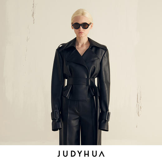 JUDYHUA 环保PU夹克 商品图0