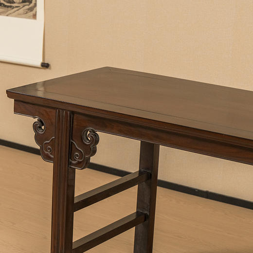 清 红木夹头榫如意云纹画案 商品图1