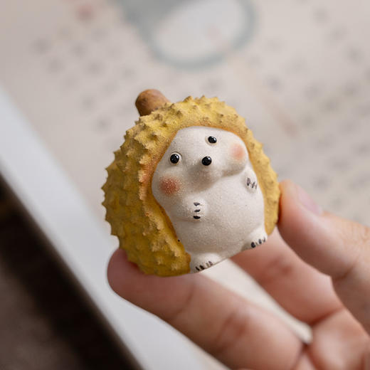 紫砂茶宠<榴莲小刺猬> 商品图0
