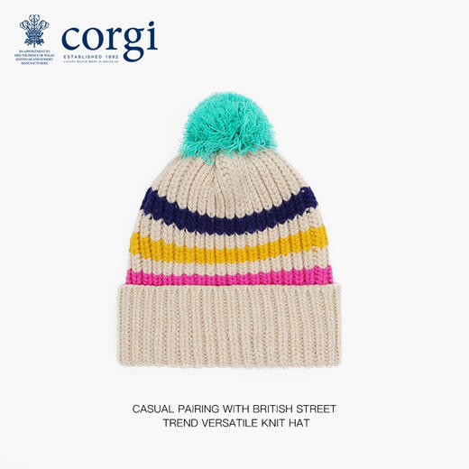 corgi羊毛条纹帽 商品图1