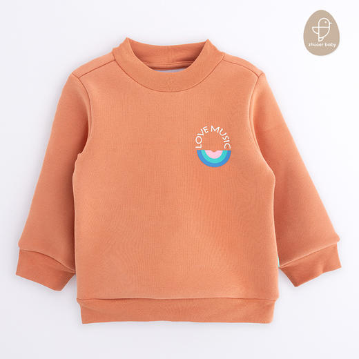 【秋冬打底衫】卓儿男小童半高领针织加绒长袖上衣打底衫适合1.5岁-6岁 商品图2