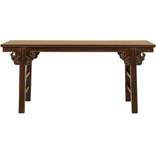 清 红木夹头榫如意云纹画案 商品图5