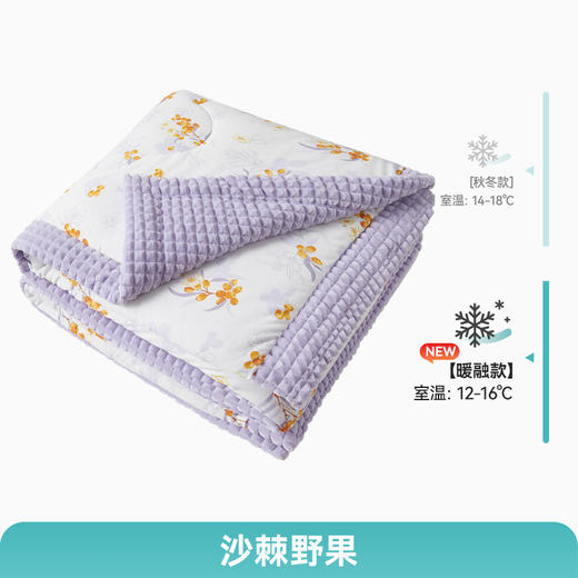 【秒杀价399元 剩1色 】i-baby钻石格不倒绒儿童安抚睡被 加厚暖绒款【 150×200cm】 商品图4