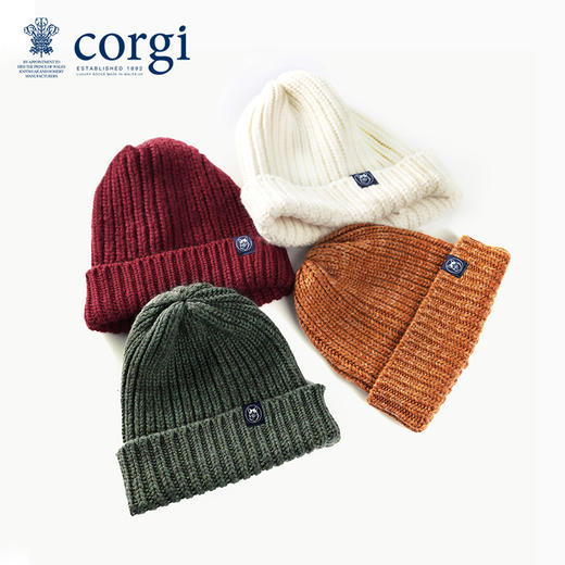 CORGI羊绒罗纹帽 商品图0