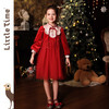 littletime女童红色中国风拜年服长袖连衣裙宝宝洋气小女孩公主裙 商品缩略图2