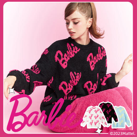 【BARBIE芭比】好奇蜜斯珊瑚绒睡衣女士新款秋冬加绒加厚家居服套装西尔莎 商品图0