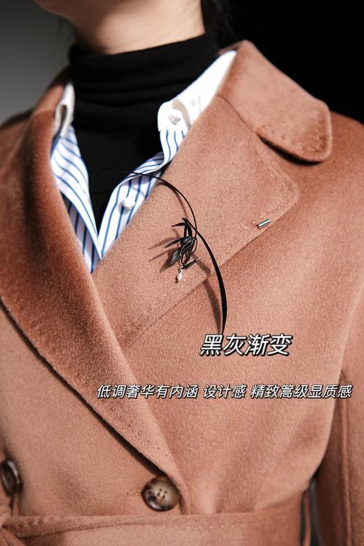 花痴特别定制私享「兰花胸针」中国传统非遗手工渐变缠花兰花胸针 可自行DIY兰叶造型 高雅灵动中式雅韵  助力花粉秋冬新中式穿搭！（少量现货） 商品图4