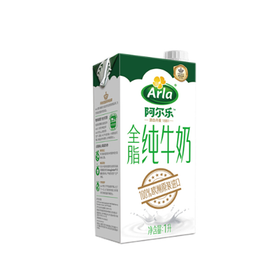 德国进口阿尔乐全脂纯牛奶1L