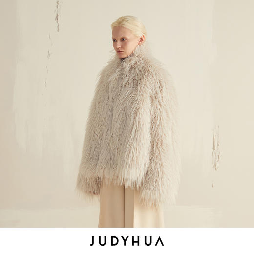 JUDYHUA 环保皮草外套 商品图1