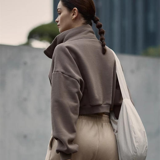 跃牌【禅语梵心系列】加绒半拉链健身瑜伽外套 WT2493 商品图1