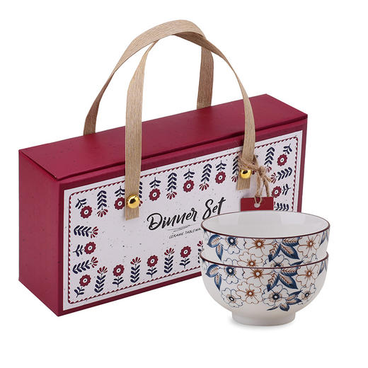 【高颜值餐具❗️陶瓷礼盒碗】复古翠花碗筷套装 开业活动 伴手礼 实用赠送小礼品 陶瓷餐具套装 送礼自用皆可伴手礼蛇年送礼新年礼盒年货礼盒新年礼盒年货礼盒 商品图4