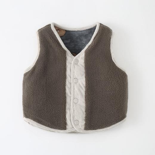 秋冬季儿童加厚马甲男女童宝宝中小童婴儿背心坎肩加绒马夹保暖 商品图5