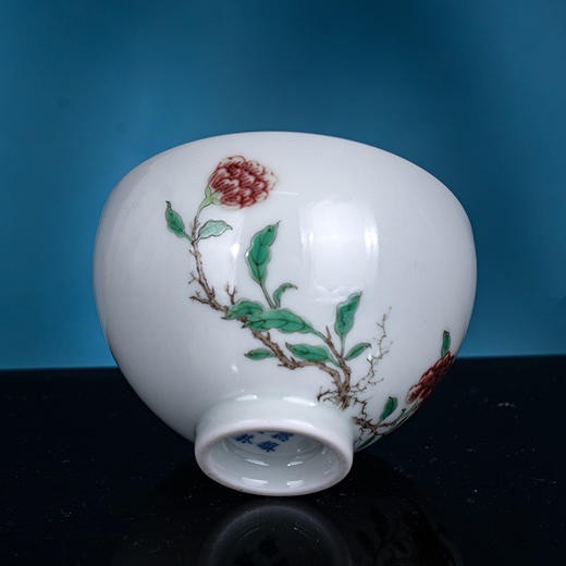 五彩花卉罗汉杯 商品图2