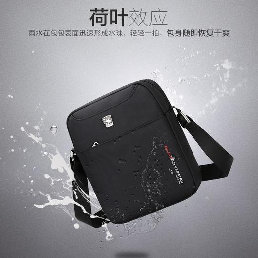 爱华仕单肩包男士商务小包时尚休闲手机包斜挎包男小 5551 黑色 商品图2