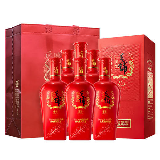 毛铺喜荞酒（金荞）42度500ml 盒装 荞香型 宴请 接待 送礼 商品图2
