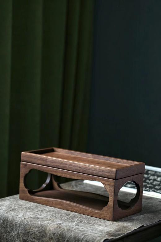 北美黑胡桃｜多功能海棠收纳盒 商品图4