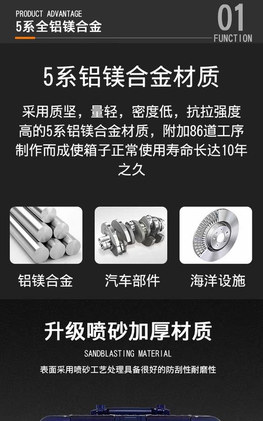 RIMOWA日默瓦行李箱新款拉杆箱登机箱金属托运箱(无主标)（非质量问题不退换，不接受中途退单） 商品图5