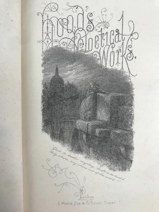 工坊特装本！约19世纪后期 托马斯·胡德诗集 多雷版画插图 全真皮精装32开 商品图4