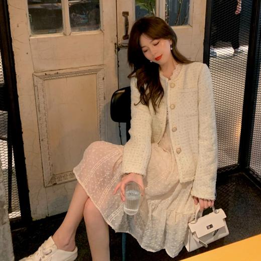 金蘑菇菇 爱的圆舞曲 立体水溶蕾丝边连衣裙 商品图2