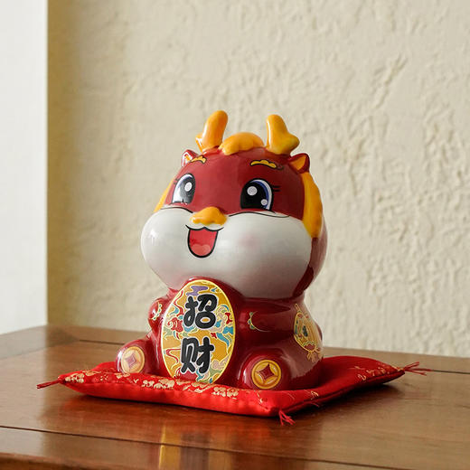 【创意国潮风❗️吉祥摆件】财运兴隆 存钱罐 马年陶瓷储钱罐 摆件存钱罐 收银台 店铺开业家居礼品新年礼盒年货礼盒 商品图2