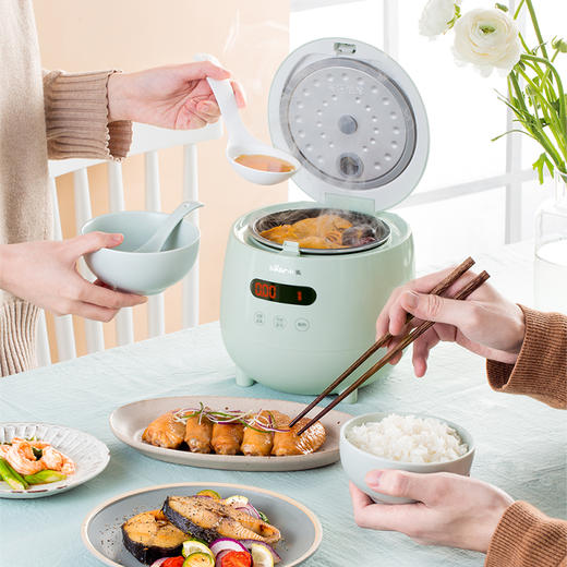 【小程序】小熊(Bear)电饭煲 电饭锅小2人家用1-2人智能预约1.2L多功能小型迷你宿舍小锅米饭锅 DFB-B12L5 商品图0