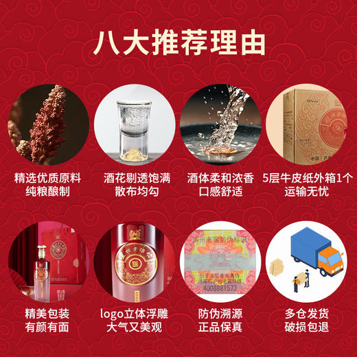 【积分当钱花】52度 泸州老酒坊 福庆双辉 625ml*2*3 泸州老窖官方旗舰店 商品图13