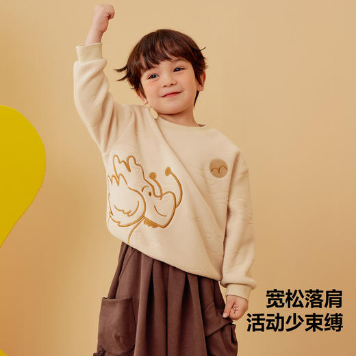 【mini亲子 儿童款 龙年非遗联名】迷你巴拉男童女童长袖卫衣儿童一家三口衣服 商品图2