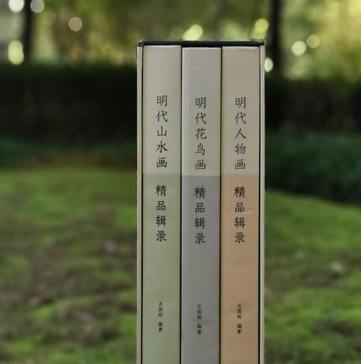 《明代绘画精品辑录》三册：《明代花鸟画精品辑录》《明代山水画精品辑录》《明代人物画精品辑录》，8开大册，王国栋编著，北京美术摄影出版社2018年版，定价1190，售价399 商品图2