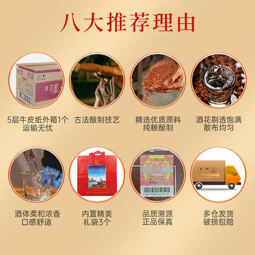 【周周薅】52度泸州福窖之雅500ml*6 泸州老窖官方旗舰店 商品图5