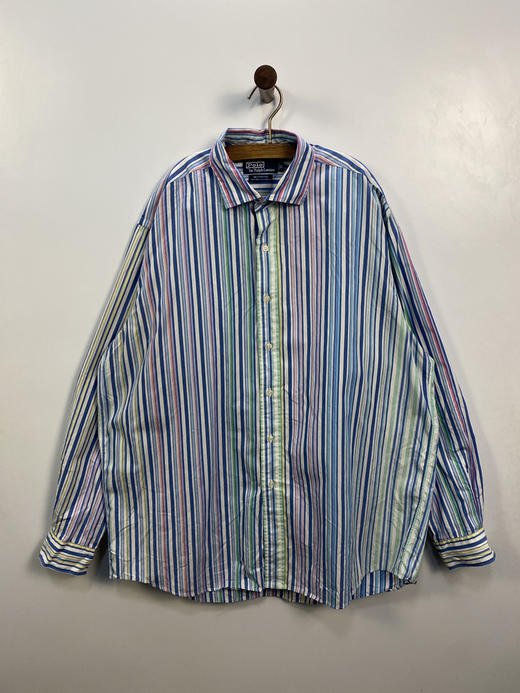 90年代 Vintage POLO Ralph Lauren 拉夫劳伦 香港制 长袖衬衫 _VLS(XL) 商品图1