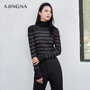 【商场同款】阿菁娜高领时尚条纹打底衫上衣A28Q301100 商品缩略图1