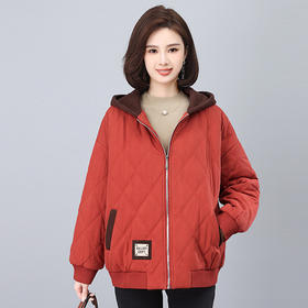 气质时尚文艺风遮肉显瘦，连帽防风加厚保暖棉衣棉服HR-WY82019