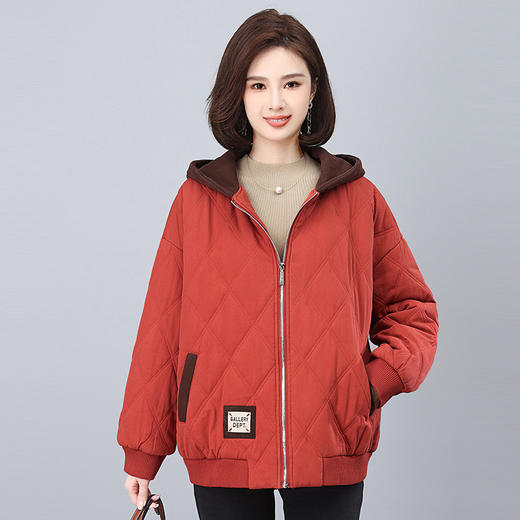 气质时尚文艺风遮肉显瘦，连帽防风加厚保暖棉衣棉服HR-WY82019 商品图0