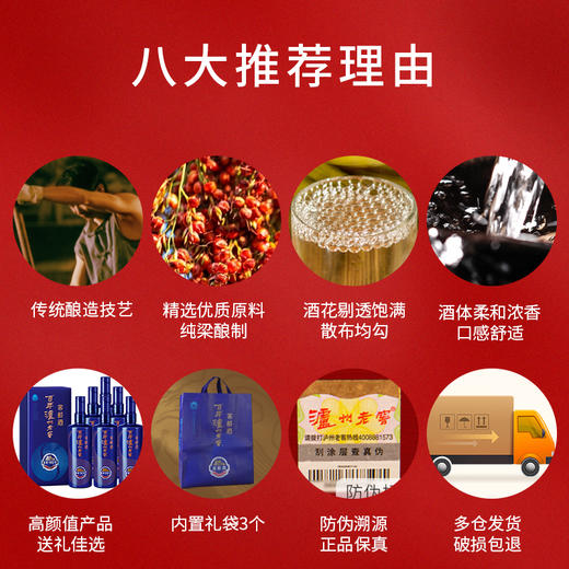【酒厂直营】52度百年泸州老窖窖龄酒90年 500ml*6 浓香型白酒    泸州老窖官方旗舰店（内含礼品袋） 商品图7